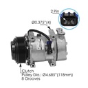 Air Conditioning Compressor 7H15 Type  830.31048 4081 5406 20-04081 20-04398