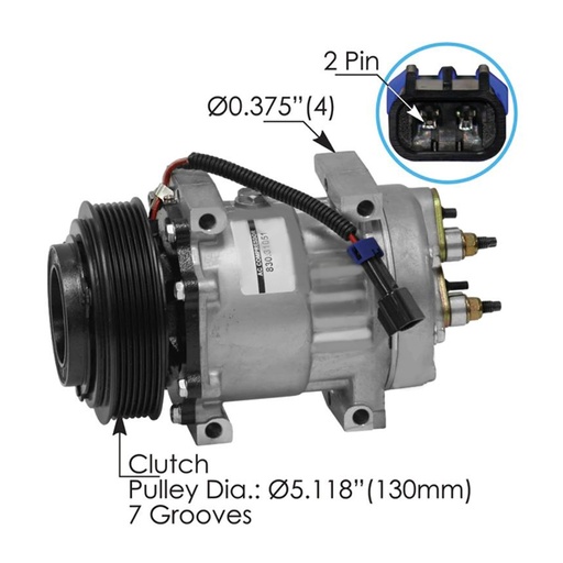 [G7-DGY2-RNUJ] Air Conditioning Compressor 7H15 Type  830.31051 4577 20-04577 2004577