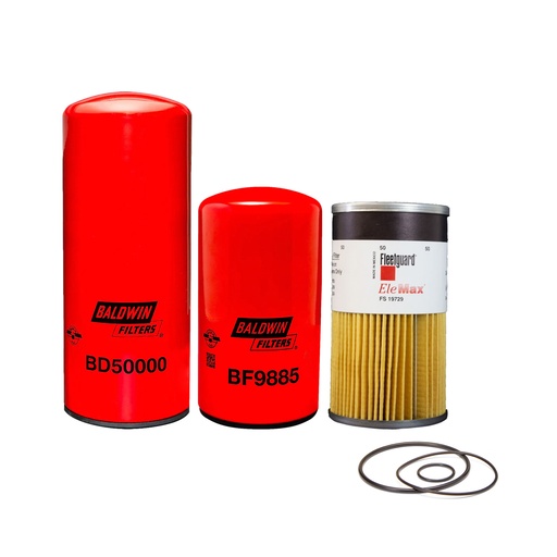 CUMMINS OIL CHANGE KIT BD50000, BF9885, FS19624