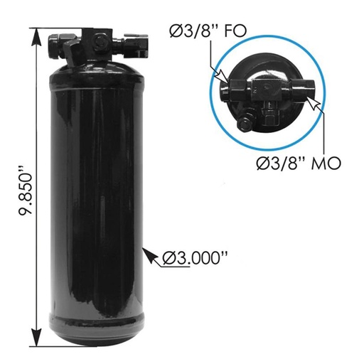 [7B-3CR9-G59O] Air Conditioning Receiver Drier   830.41009   ABPN83319027 319360BSM