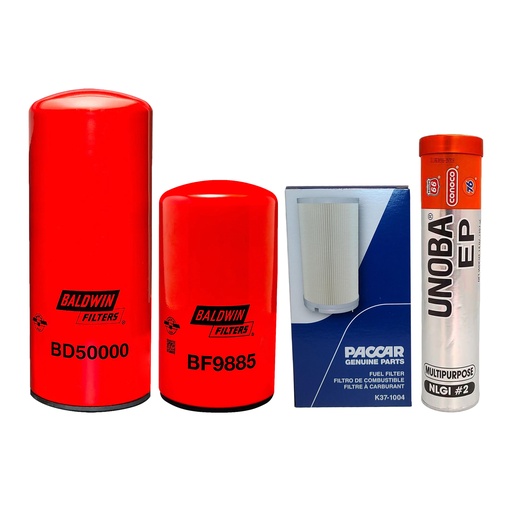[KGAKIT-85] CUMMINS OIL CHANGE KIT BD50000, BF9885,k37-1004, FREE GREASE