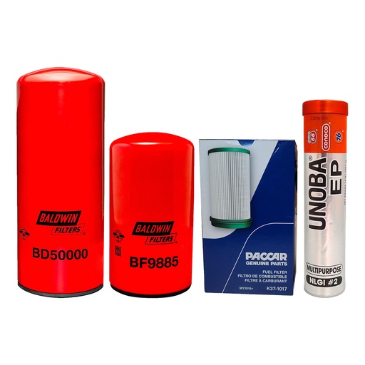 [KGAKIT-75] CUMMINS OIL CHANGE KIT BD50000, BF9885, K37-1017, FREE GREASE