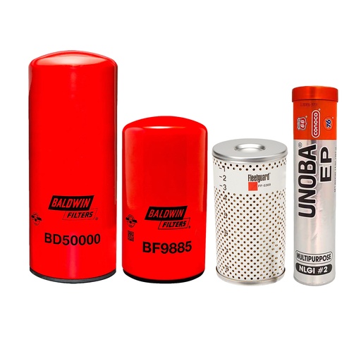 [KGAKIT-83] CUMMINS OIL CHANGE KIT BD50000, BF9885,FF-5369, FREE GREASE