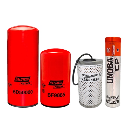 [KGAKIT-67] CUMMINS OIL CHANGE KIT BD50000, BF9885, 23521528, FREE GREASE