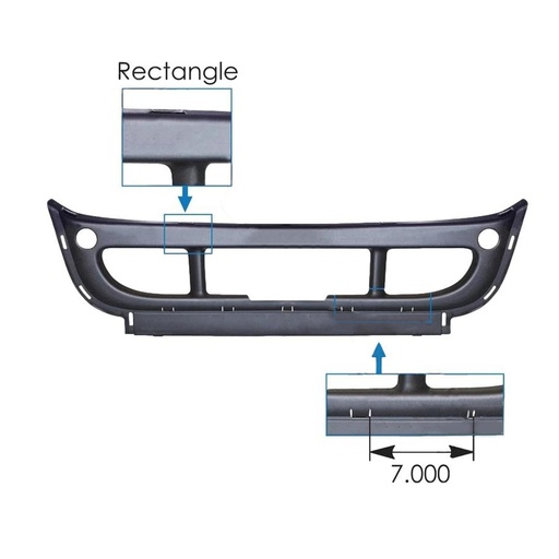 Center Bumper Fascia Freightliner TR566-FRBCB  564.46315   2128446001