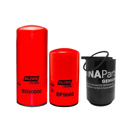 CUMMINS OIL CHANGE KIT BD50000,BF9885, 03-43845-001