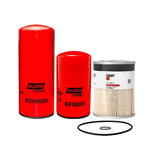 CUMMINS OIL CHANGE KIT BD50000, BF9885, FS19915