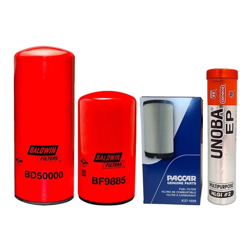 [KGAKIT-81] CUMMINS OIL CHANGE KIT BD50000, BF9885, K37-1029, FREE GREASE