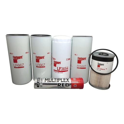 [KGAKIT-52] VOLVO OIL CHANGE KIT LF667, LF3654, FS19765, FF5507, FREE GREASE