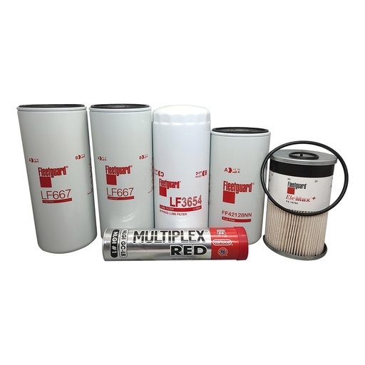 [9A-1EHP-B9EH] VOLVO OIL CHANGE KIT LF667, FF42128, LF3654, FS19765, FREE GREASE