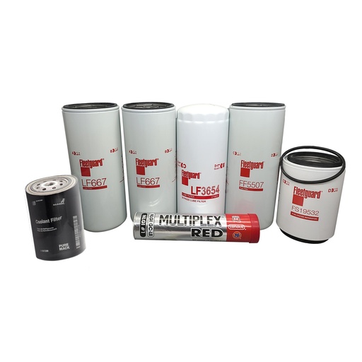 [4S-RM9U-CA35] VOLVO OIL CHANGE KIT LF 667, FF5507, LF3654, FS19532, 21937298 FREE GREASE