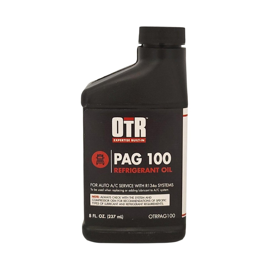 OTR PAG100 AC & Refrigerant Oil R134a 8oz Bottle KAHGO Truck Parts