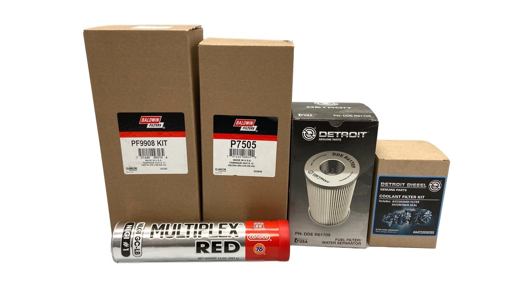 DETROIT DD13DD15 OIL CHANGE KIT, P7505, PF9908KIT ,DDE R61709