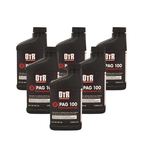 OTR PAG100 AC & Refrigerant Oil R134a 8oz Bottle *(Pack of 6)*