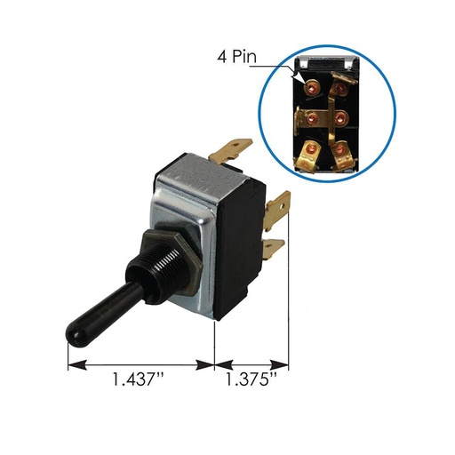 [6H-ENQH-IU3O] Toggle Switch Peterbilt 577.75624 1608641 16-08641
