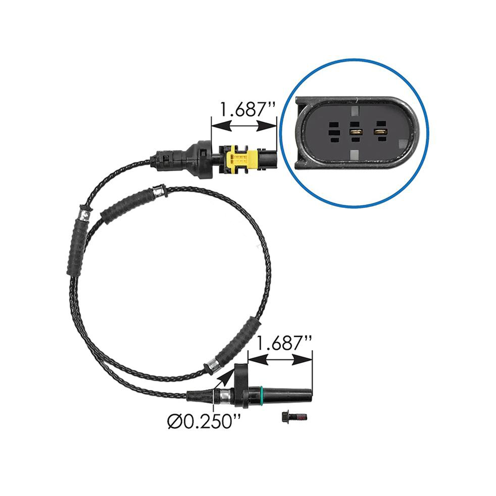 Turbo Speed Sensor Paccar 577.75626 2102433PE 1834286PE | KAHGO
