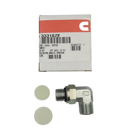 New OEM Genuine Cummins ELBOW,MALE UNION 3331872