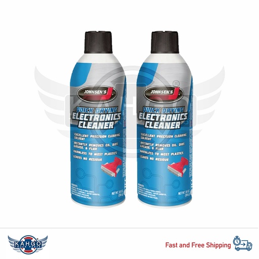 X2 Johnsens TCC-4600 Quick-Drying 10 Oz Electronics Cleaner Precision Spray Can