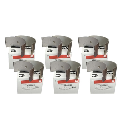 OEM CUMMINS CON ROD BEARING ISX  3686435-3686436    2882087  *(SET OF 6)*