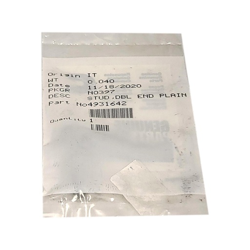 OEM CUMMINS  STUD,DOUBLE END PLAIN  4931642