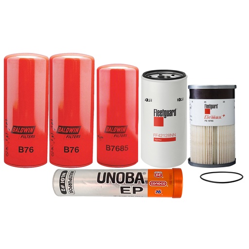 VOLVO OIL CHANGE KIT, B76, B7685, FF42128NN FS19765, FREE GREASE