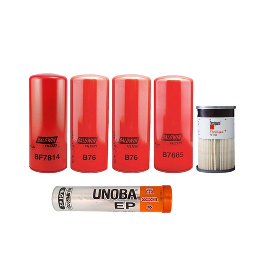 VOLVO OIL CHANGE KIT, B76, BF7814, B7685, FS19765, FREE GREASE