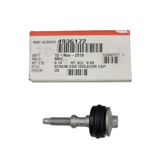 New OEM Genuine Cummins SCREW,SDR ISOLATOR CAP 4936172
