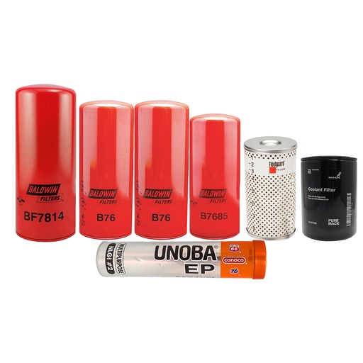 [KGAKIT-131] VOLVO OIL CHANGE KIT B76, BF7814, B7685, FF-5369, 21937298, FREE GREASE