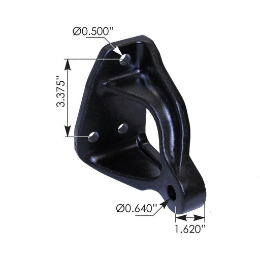 [WP-GJKL-OJ7F] Pivot Bracket RH Peterbilt  M75629R   L48-6029R