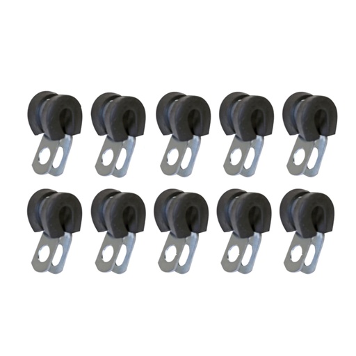 Tube Clamp Rubber Lined 1/4in - 10 Pack   561.3104    545044