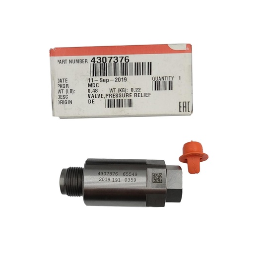 New OEM Genuine Cummins VALVE,PRESSURE RELIEF 4307376