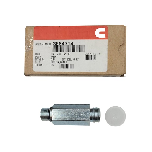 New OEM Genuine Cummins  UNION,MALE 3684714