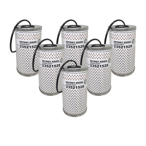 [ST-1QH4-4HGF] Genuine DETROIT FUEL FILTER 23521528 *(PACK OF 6)*
