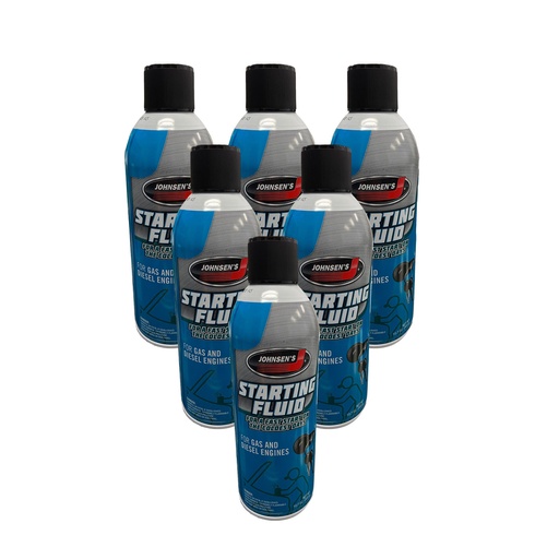 Johnsens 6762 Starting Fluid - 10.7 oz., *(Pack of 6)*