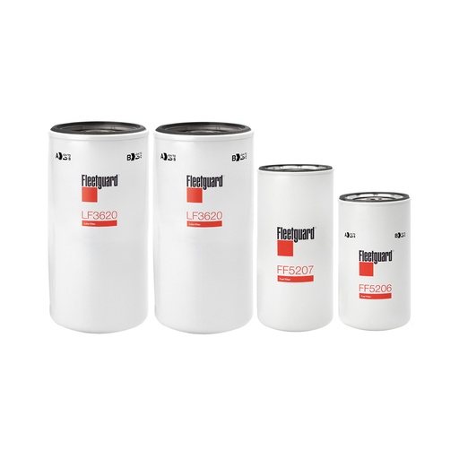 DETROIT OIL CHANGE KIT, LF3620, FF5206, FF5207