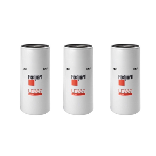 FleetGuard Oil Filter LF667 B7600  DN-P553191	 (PACK OF 3)