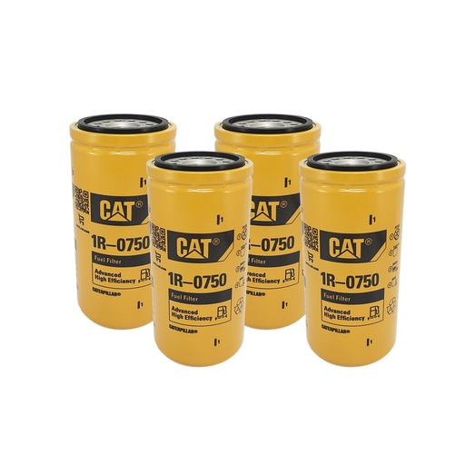[Y5-G9OF-XR10] CAT 1r-0750 Fuel Filter Duramax Genuine Caterpillar 1R0750*(Pack of 4)*