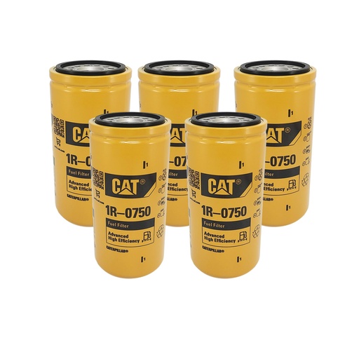 [V5-3K4Z-40QK] CAT 1r-0750 Fuel Filter Duramax Genuine Caterpillar 1R0750*(Pack of 5)*
