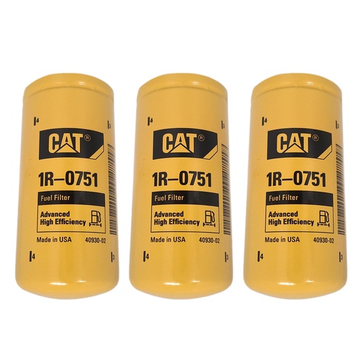 [7U-UPXP-GXCJ] Fuel Filter CAT 1R-0751 1R0751 *(Pack of 3)*