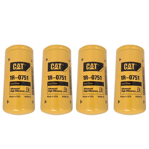 [RO-4RKK-BY1O] Fuel Filter CAT 1R-0751 1R0751 *(Pack of 4)*