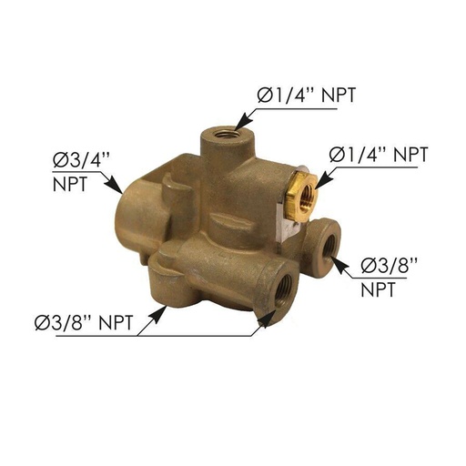 TEV Type Spring Brake Valve 170.51301  51301