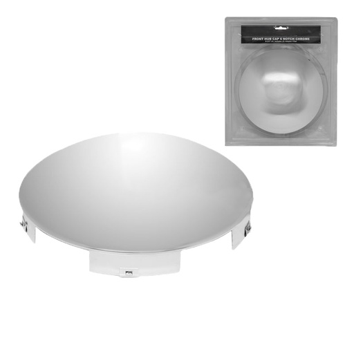 Front Hub Cap 6 Notch Chrome  562.B1603C-BP