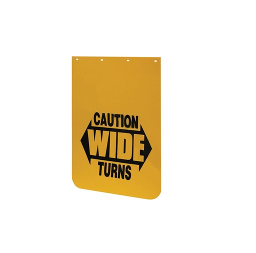 [YE-741C-YRMY] Mud Flap Yellow Caution Poly  562.142436YC  	B2436YC