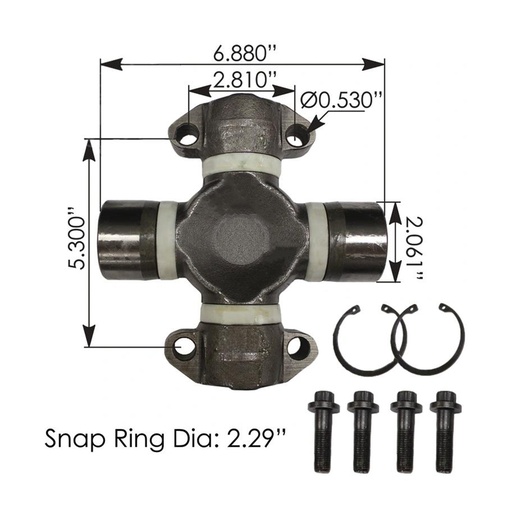 [DY-9BXX-QY72] Universal Joint Cross 752.1220R CP20RPL 20RPL CP20RPL1 CP20RPL11 CP20RPL3