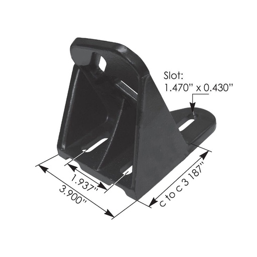 [PO-QSV2-UQY2] Hood Guide Bracket LH Kenworth M59516L  K2751516