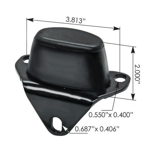 [3X-10MQ-96XB] Hood Support Bushing Freightliner M203745 	A17-18745-000