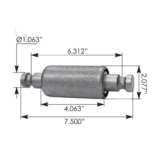 [2N-CJH7-E2FX] Silent Block 7.5in Pin Kenworth 500.599 MR862  52257 B652013 R3015613