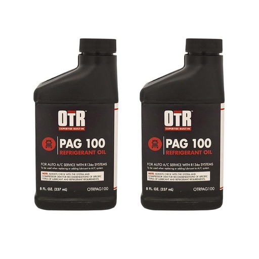 OTR PAG100 AC & Refrigerant Oil R134a 8oz Bottle *(Pack of 2)*