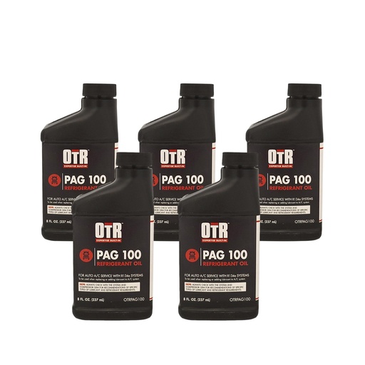 OTR PAG100 AC & Refrigerant Oil R134a 8oz Bottle *(Pack of5)*