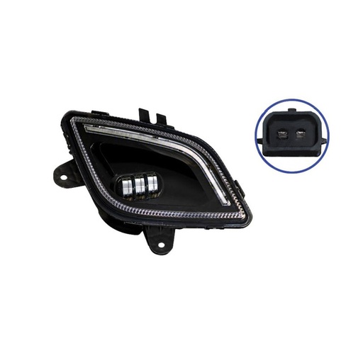 [5W-GL5H-7CN7] Fog Lamp LH Black LED Freightliner P4  564.46077LBY